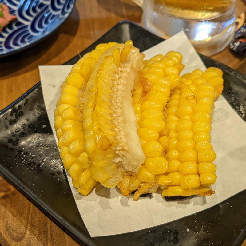 とうもろこし唐あげ(イザカヤ 山角)