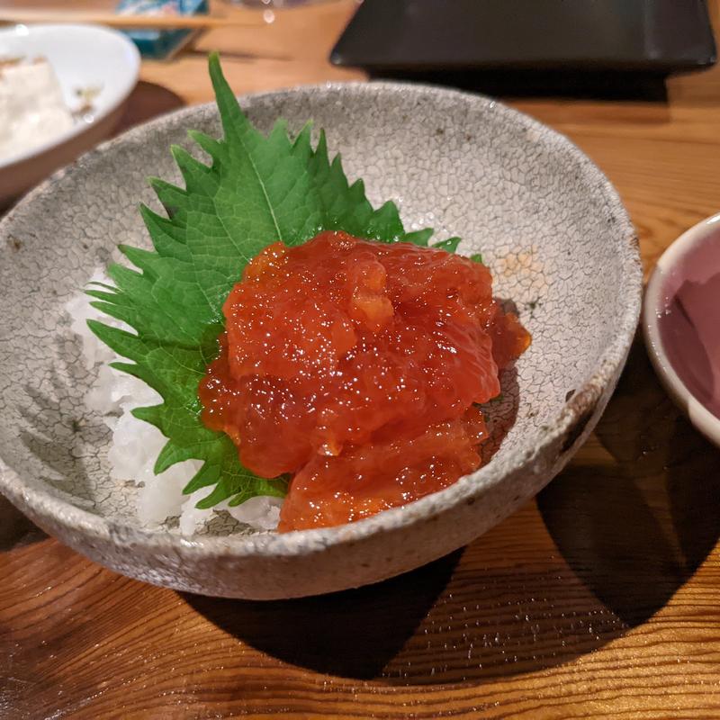 筋子の熟成粕漬け(be Rock 宮川橋店)