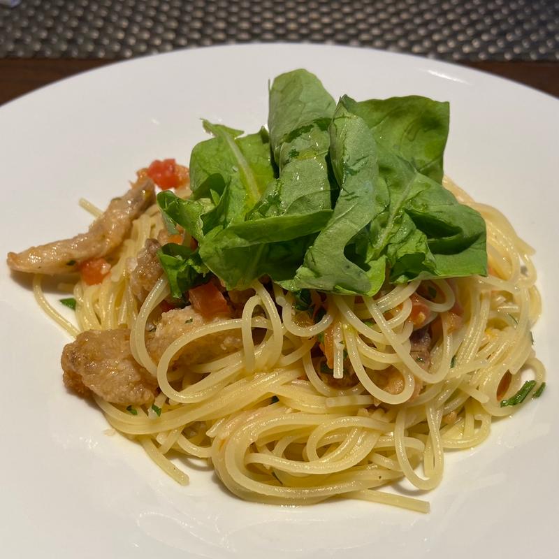 白身魚フリットのペペロンチーノ(ポルトゥス(PORTUS))