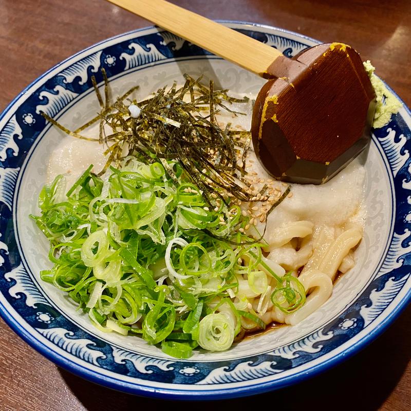 山かけうどん(海鮮すなおや食堂)
