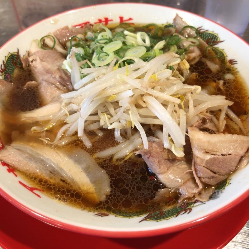 肉増しラーメン(アサヒ製麺　なんばラーメン一座店)