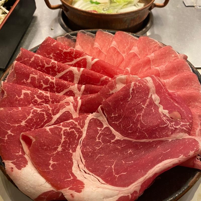 ミックス 牛・豚しゃぶジャンボコース(しゃぶ亭 阪急かっぱ横丁店)