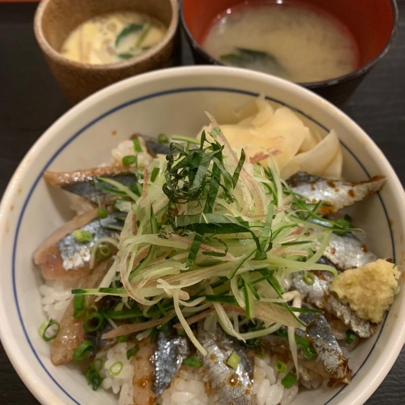 秋刀魚の漬け薬味丼(魚がし日本一 田町駅前店 )