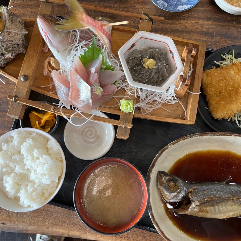 磯遊び定食(福浦漁港　みなと食堂 )