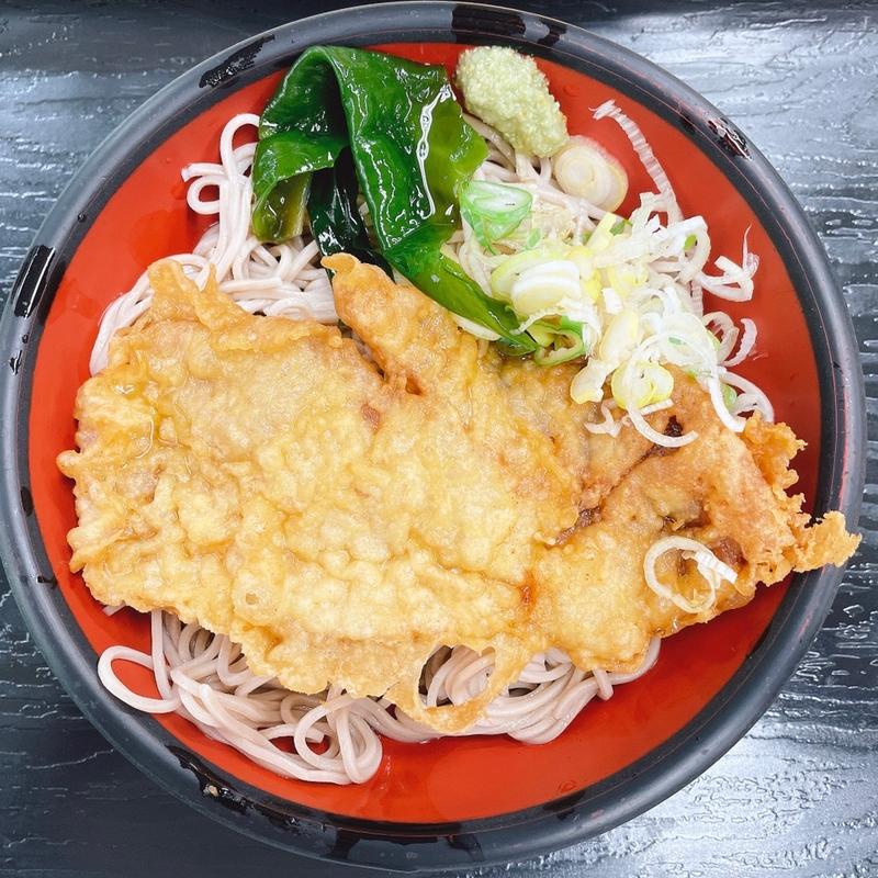 冷やし豚天そば(肥後一文字や )