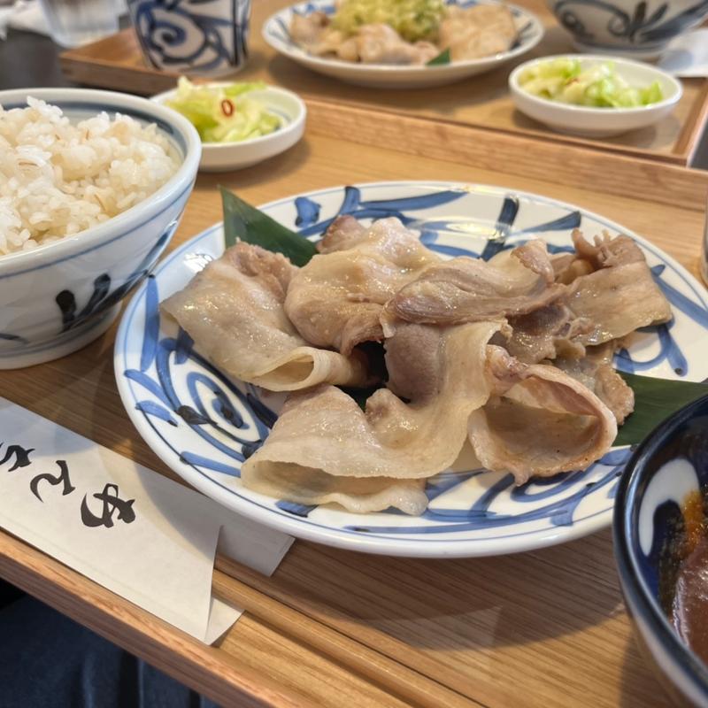 あんちステーキA定食（バラ並）(あんちすてーき とろろ 麦めし 豚楽亭 寺田町駅前店)