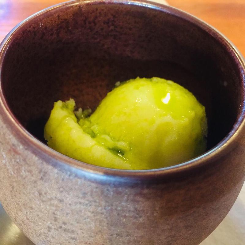 山村さんのメロンのジェラート(トラットリアシン)