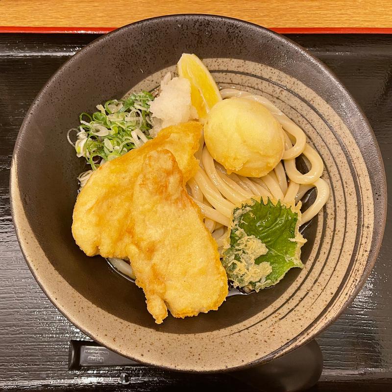 親子天ぶっかけ(讃岐うどん寿)