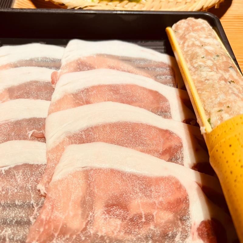 黒豚ロース肉しゃぶしゃぶ定食(黒豚しゃぶしゃぶ 島津)