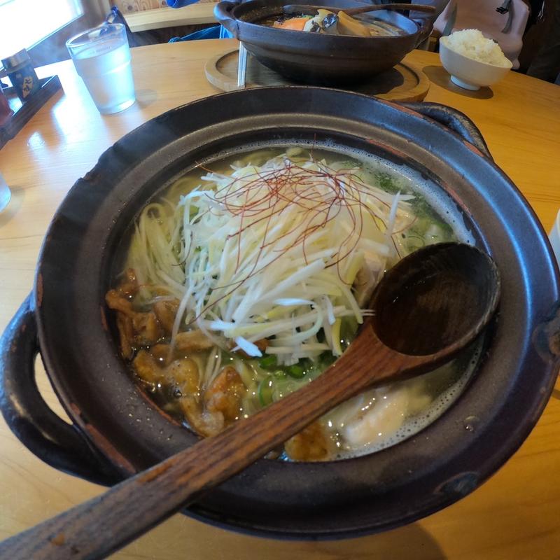 塩ラーメン(長野土鍋ラーメン たけさん 小布施店)