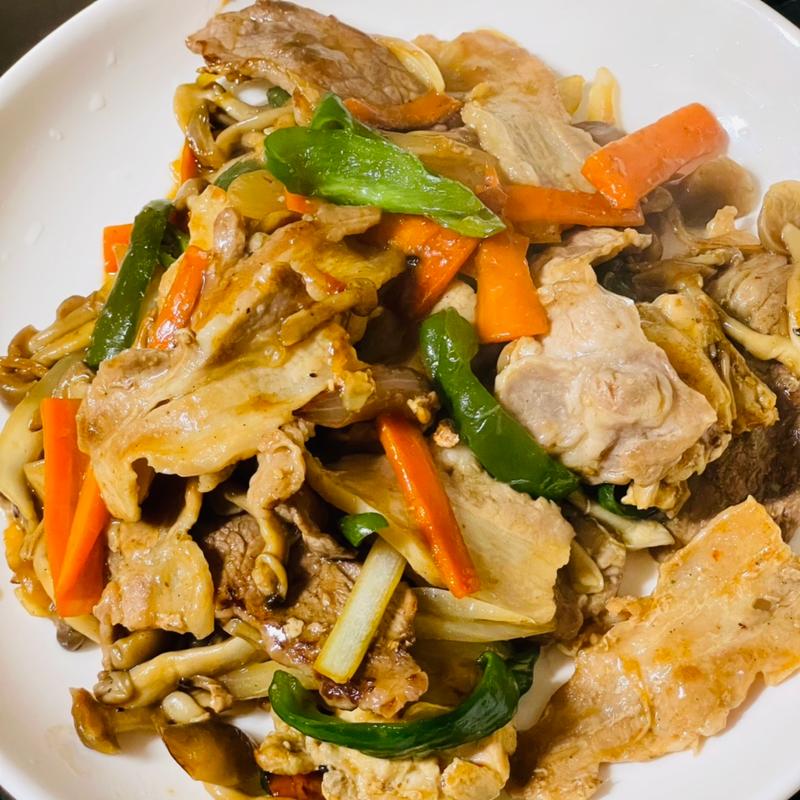 野菜炒め(自宅)