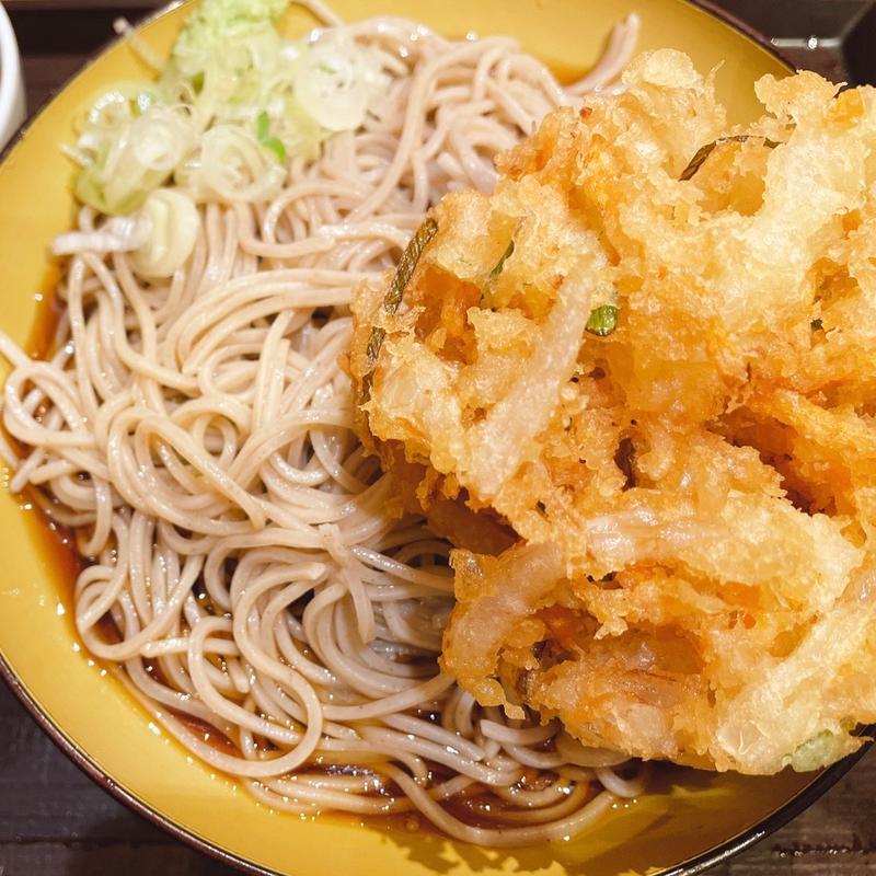 朝かき揚げそば(いわもとQ 神保町店 （イワモトキュー）)