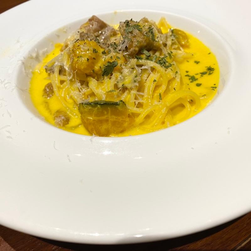 かぼちゃのクリームパスタ(ロッソ江坂店)