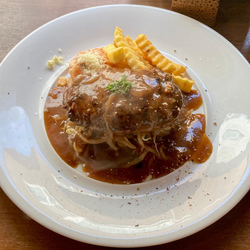 手ごねハンバーグステーキデミグラスソース(大衆ビストロ原田屋 )