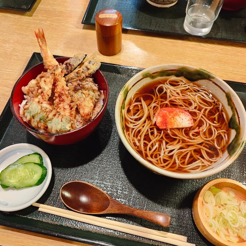 天丼 そばセット (かけ)(きよ福)