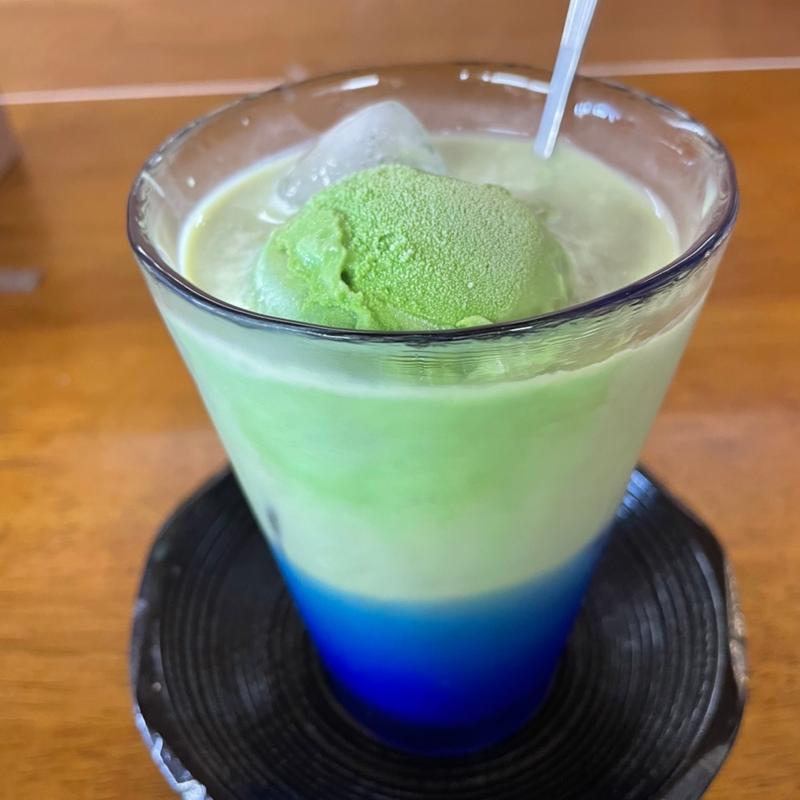 抹茶ラテフロート(清水園茶舗)