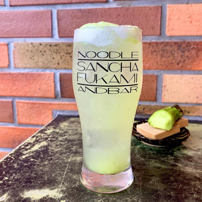 生おろしわさびサワー(NOODLE&BAR SANCHA FUKAMI)
