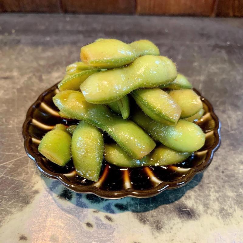 枝豆の紹興酒漬け(NOODLE&BAR SANCHA FUKAMI)