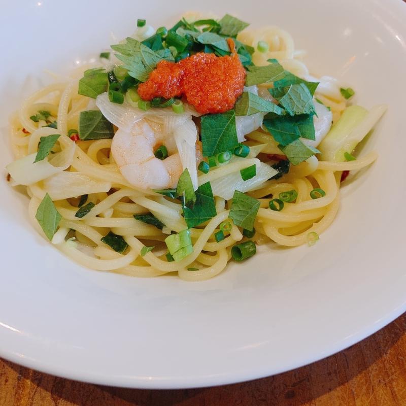 青じそと小エビのペペロンチーノ(PizzaKingバンバール)