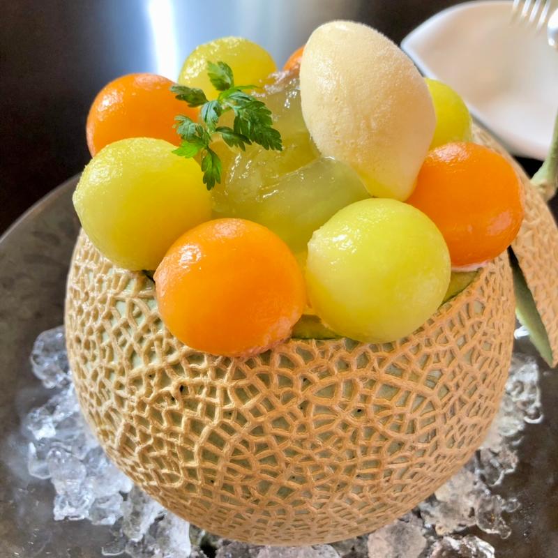 メロンパフェ(ロビーラウンジ)