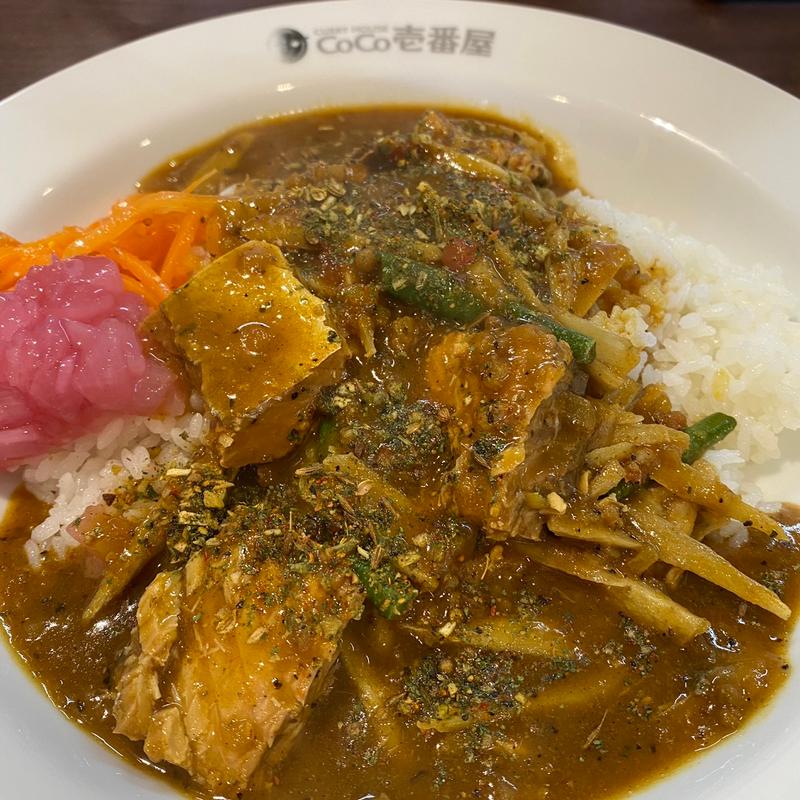 SABAとごぼうのスパイスカレー(CoCo壱番屋プラムガーデン花見店)