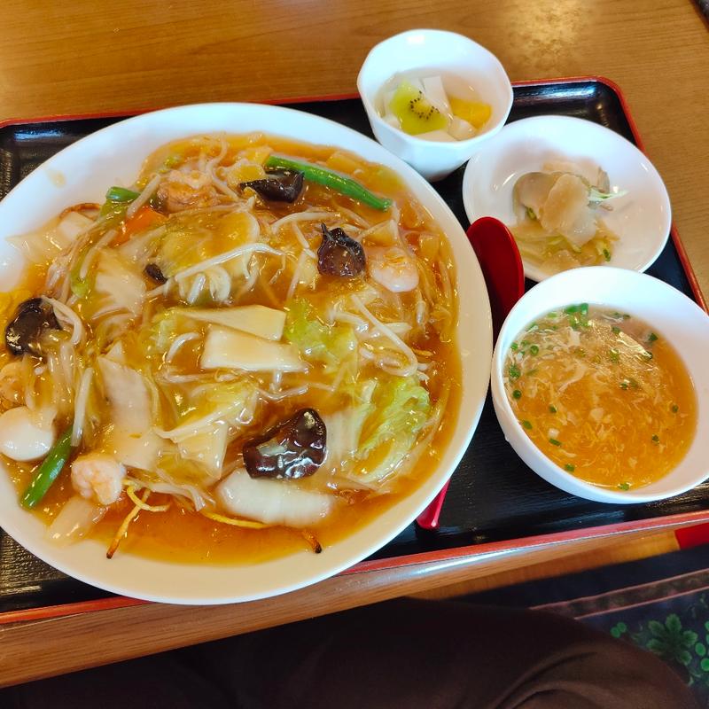 あんかけ焼きそばセット (ランチ)(玉林酒家 （ギョクリンシュカ）)