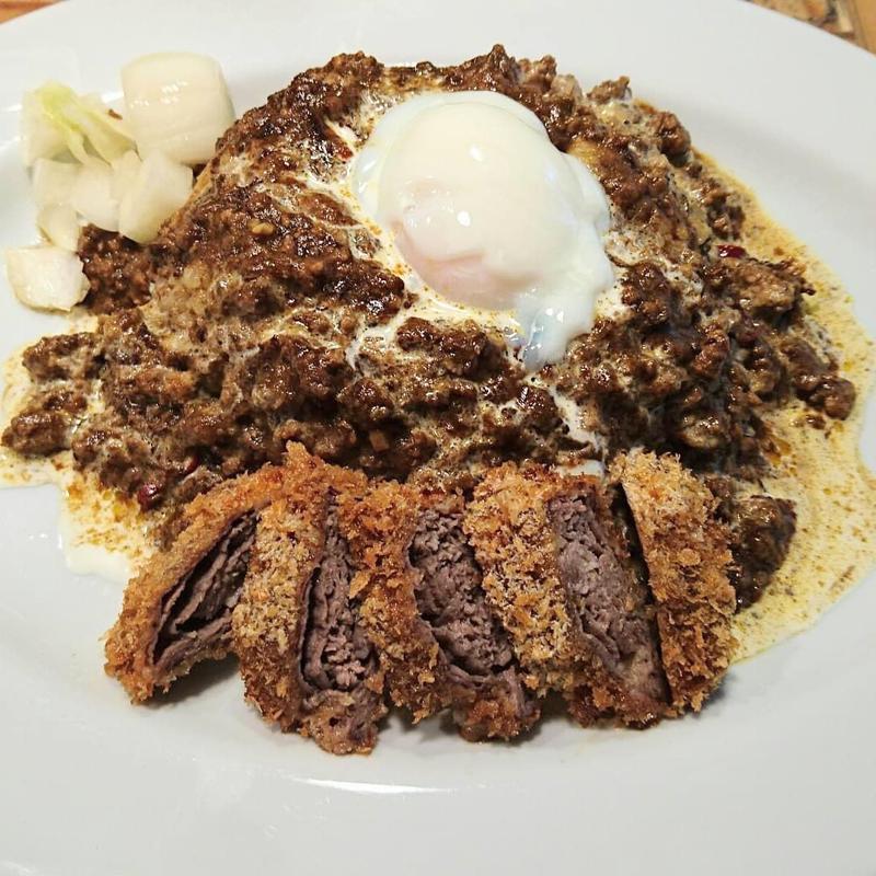 キーマカレー カツトッピング(さぼてん食堂 )