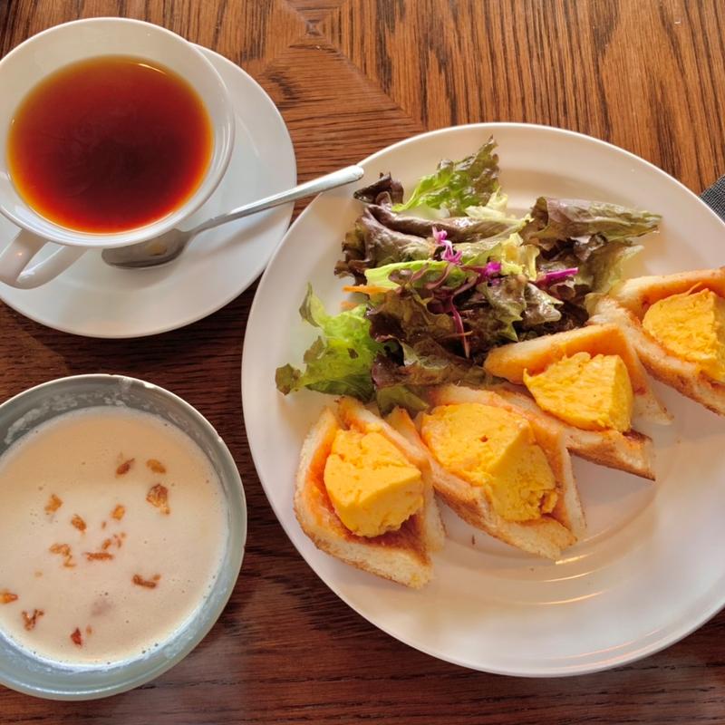 Tタマゴトーストモーニング(カフェ BAMBOOHOUSE)