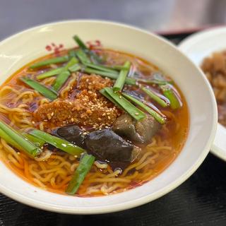 挽肉茄子の甘辛ラーメン(大衆食堂 半田屋 西線南七条店)