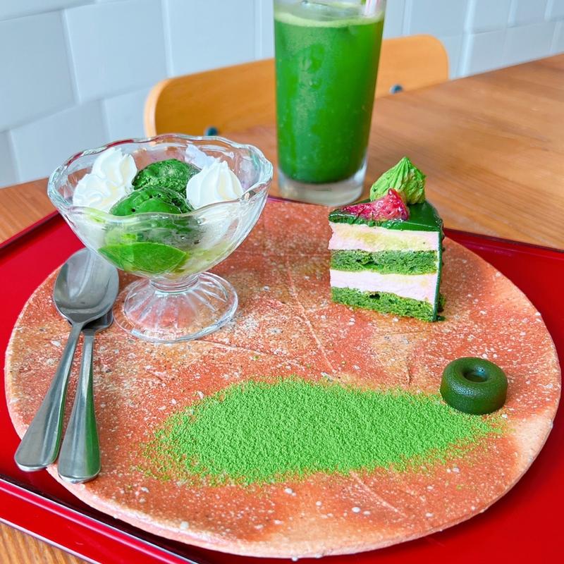 数量限定スペシャルデザート＆ドリンクセット(d:matcha Kyoto CAFE & KITCHEN)