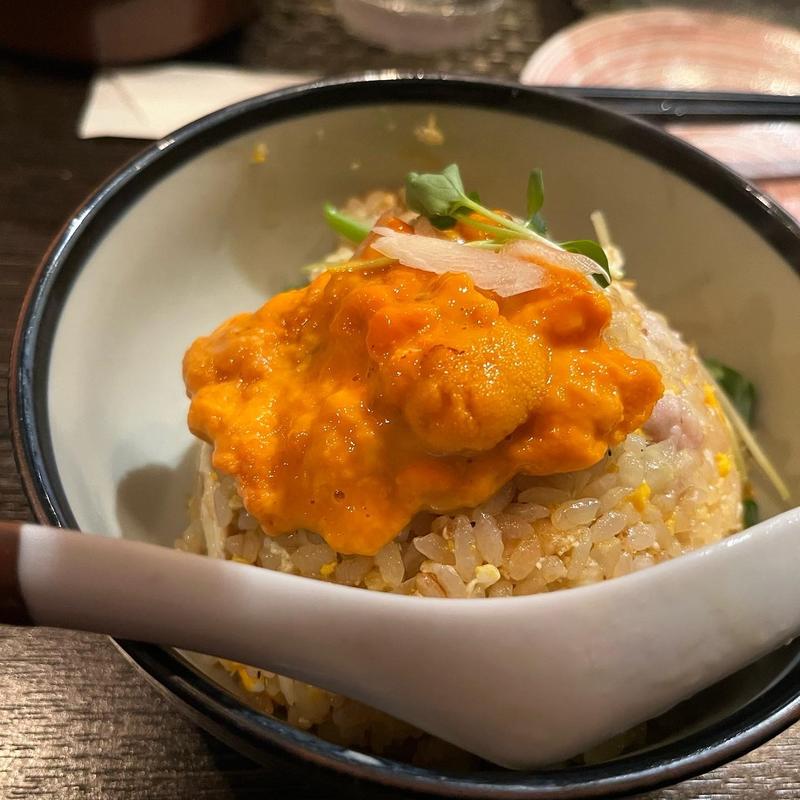 ばぁちゃーはんウニ乗せ(呑場 ずずず)