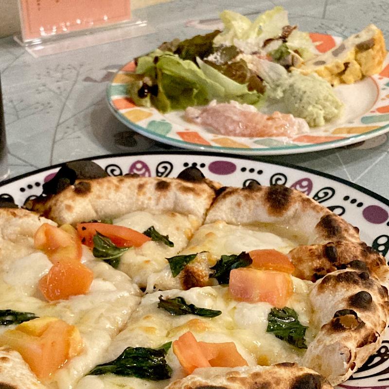 水牛チーズマルゲリータset(石窯イタリア居酒屋マリーナ邸 本町・堺筋本町)