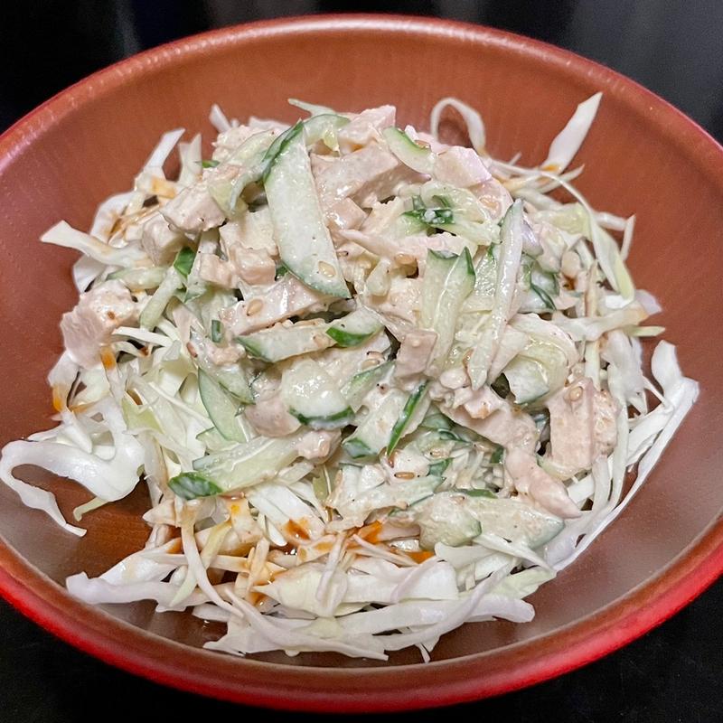 棒棒鶏風サラダ(自宅)