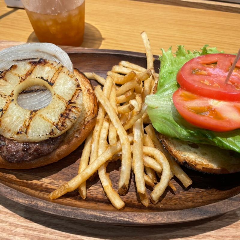 パイナップルバーガーセット(クアアイナららぽーと横浜店)