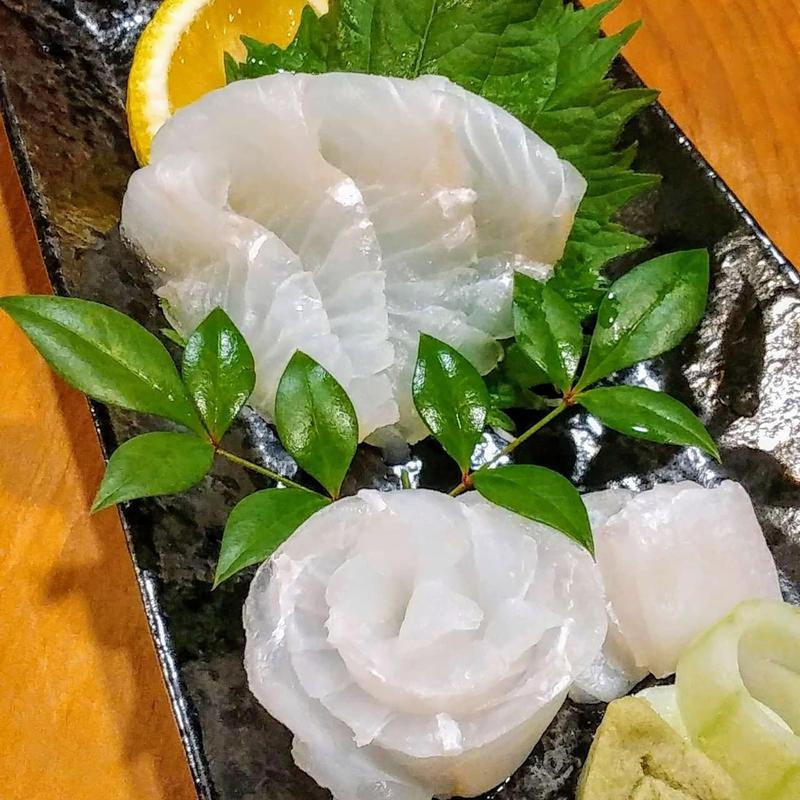 ヒラメ刺し身(旬彩遊膳 きたむら)