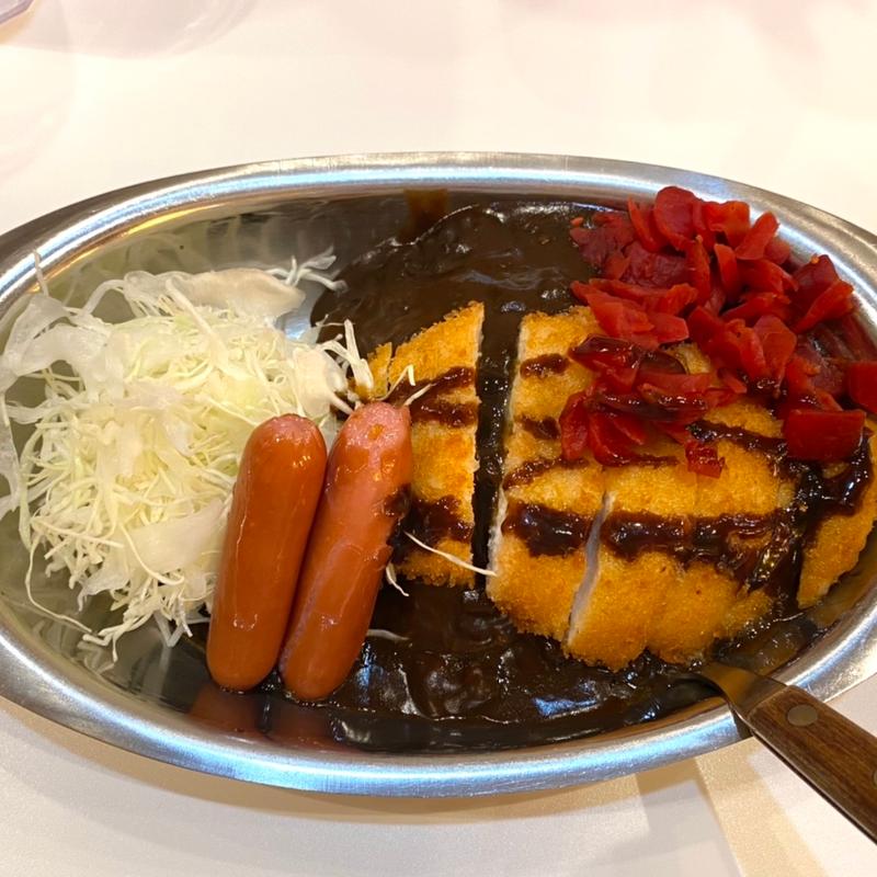 チキンカツカレー小盛＋ウィンナートッピング(ゴーゴーカレー 仙台一番町スタジアム )