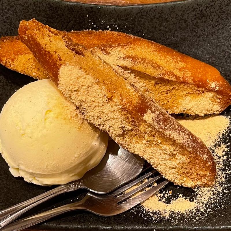 あげパンとハチミツきな粉のバニラアイス(一鳥 福島店)