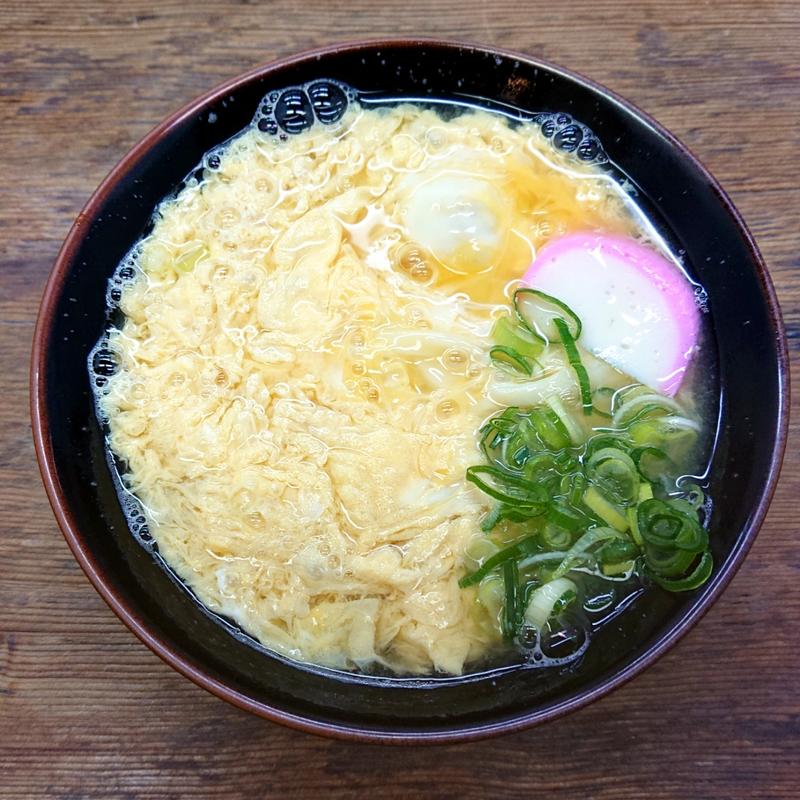 玉子とじうどん(博多讃岐うどん 西通り大名店)