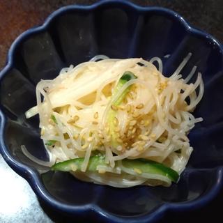 お通し（素麺サラダ）(てぃーだかんかん 飛田給店 )