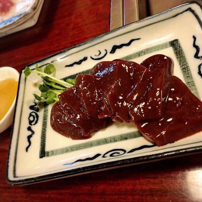 さくらレバー刺し(焼肉　丸忠 )