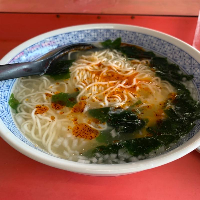 月見ワカメタンメン(厚木 ラオシャン)