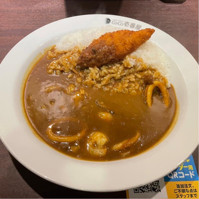 海の幸カレー＋フィッシュフライ＋400g(CoCo壱番屋 大府共和店 （ココイチバンヤ）)