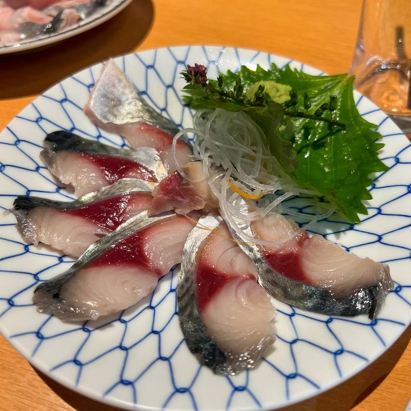 松輪トロサバの刺身(すし・海鮮料理 第二英鮨)