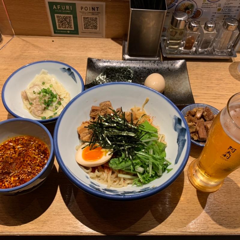 柚子辛露つけ麺(AFURI 恵比寿)