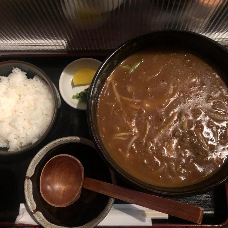カレーそば(番馬亭)