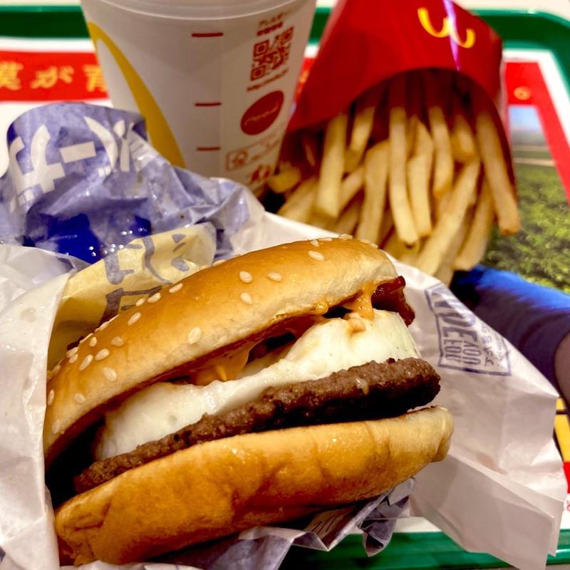 月見バーガーセット(マクドナルド 多摩ニュータウン通り店)