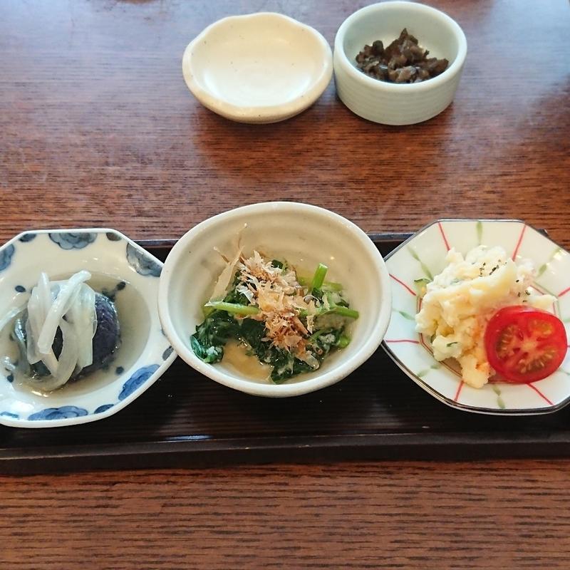 小鉢三点盛(釜めし菜時記 さき亭)
