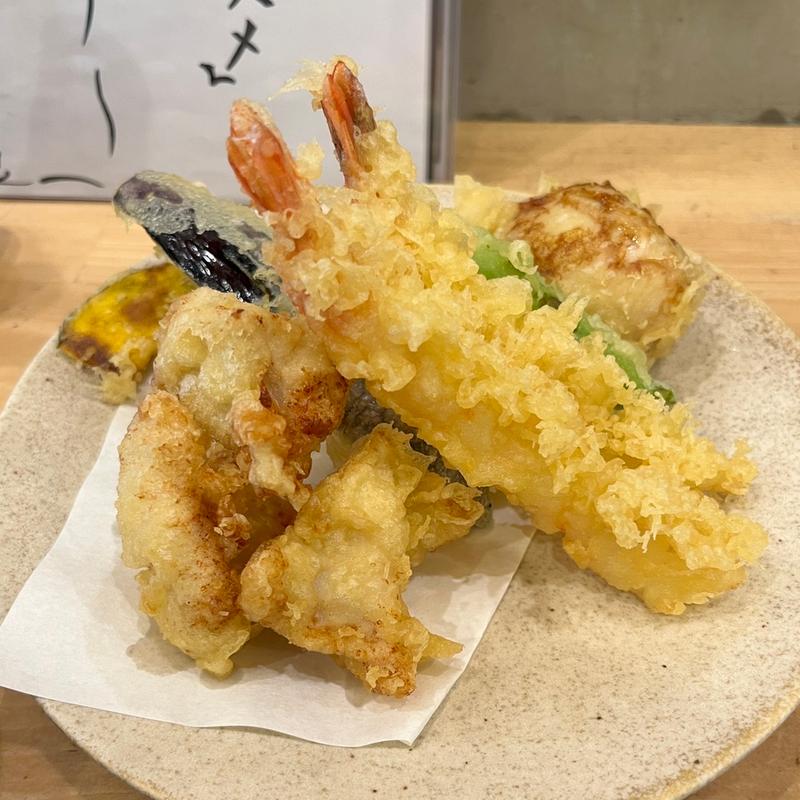 からり天定食(天ぷらとワインからり。東白楽)