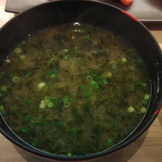 あおさ味噌汁(九州寿司 寿司虎 Aburi Sushi TORA)