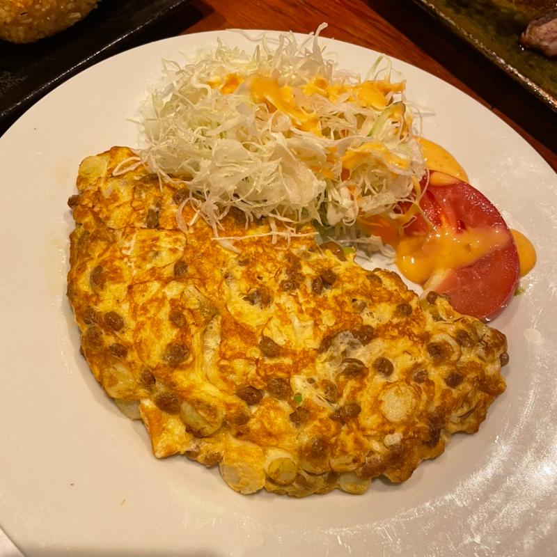 納豆オムレツ(鳥新)